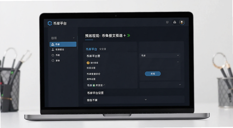 币岸平台安全设置页面预览图