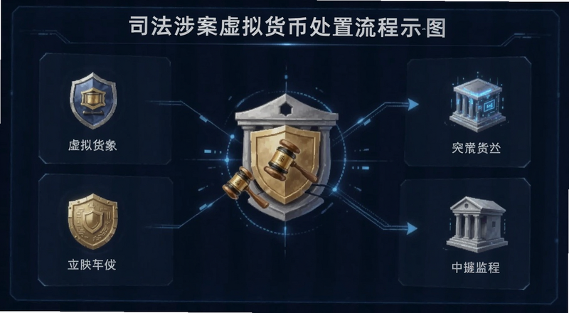 司法涉案虚拟货币处置流程示意图预览图