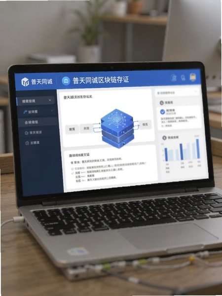 普天同诚区块链存证界面
