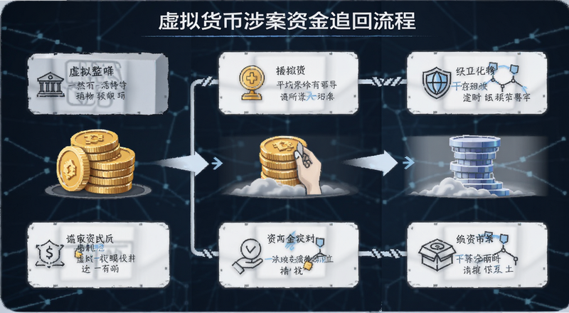 虚拟货币涉案资金追回流程图
