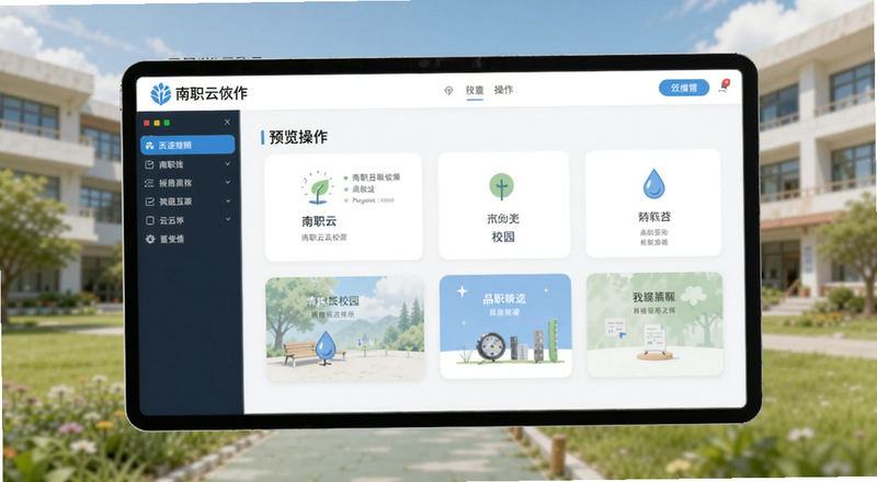 南职云校园功能操作界面预览图