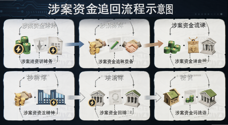 涉案资金追回流程示意图