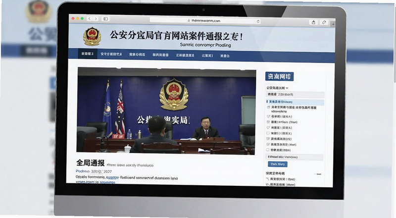 公安局官方网站案件通报页面预览图