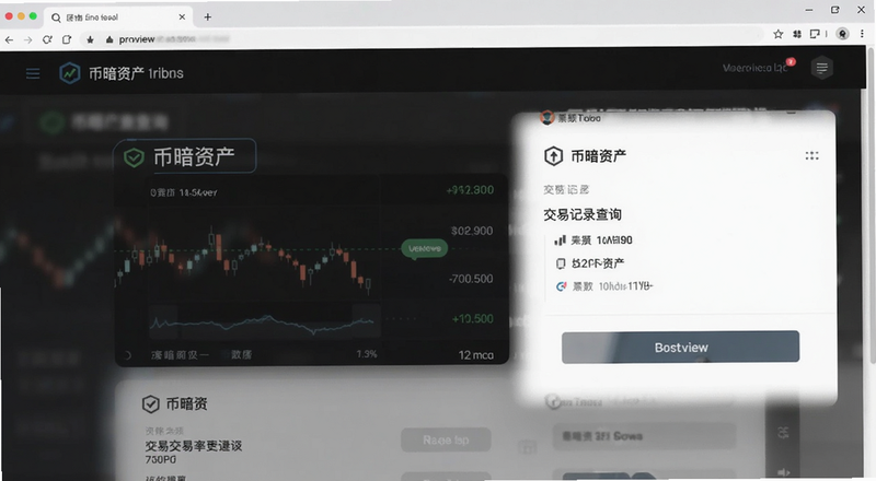 币暗资产页面交易记录查询入口预览图