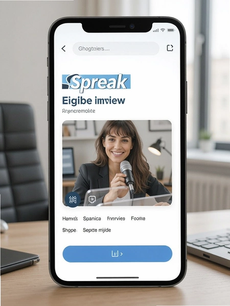 Spreak英语面试口语提升 练习报告界面