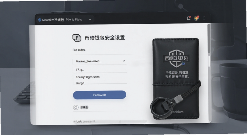 币暗钱包安全设置页面预览图