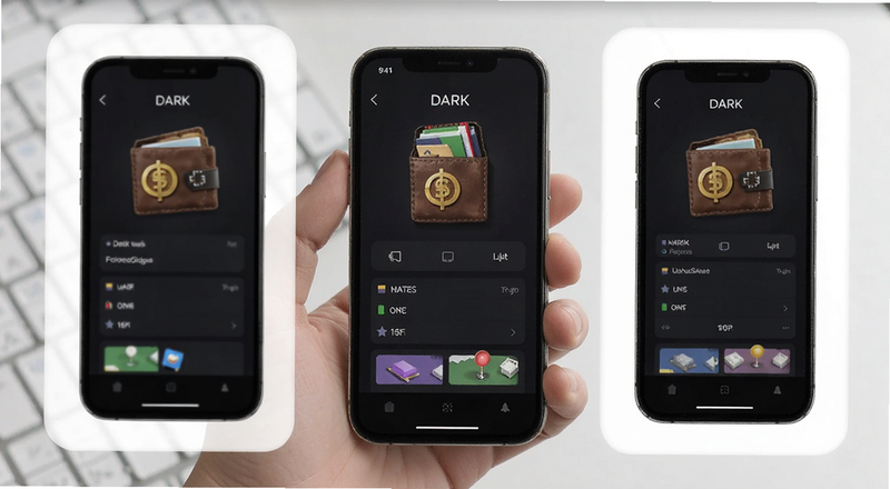 币暗钱包App界面预览图