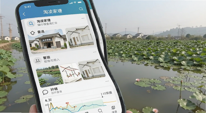 淘凌家塘手机端行情查询界面图