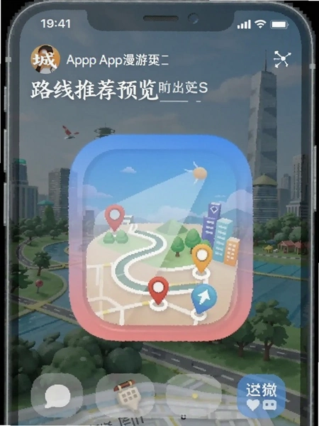 我城App漫游路线推荐预览图