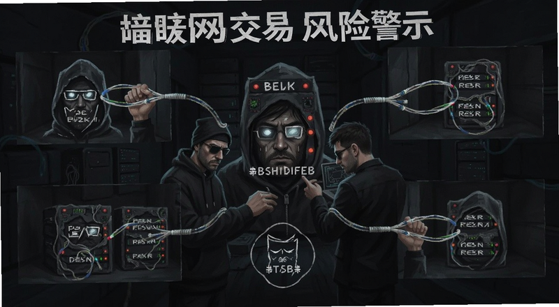 暗网交易风险警示图