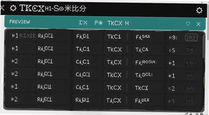 TKCX H1-So米比分记录界面预览图