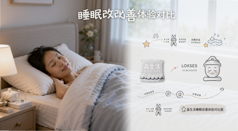 晶生活睡眠改善体验对比图