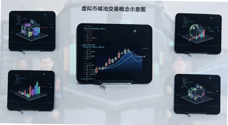 虚拟币暗池交易概念示意图