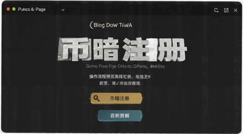 币暗注册页面操作流程预览图