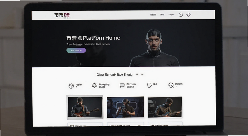 币暗平台首页界面预览图