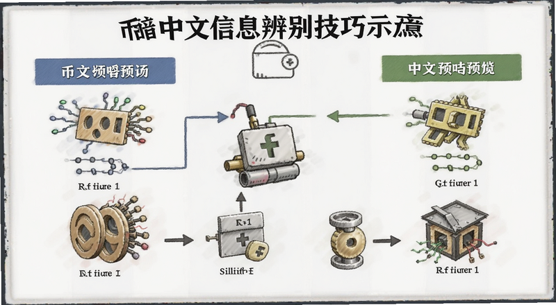 币暗中文信息辨别技巧示意图预览图