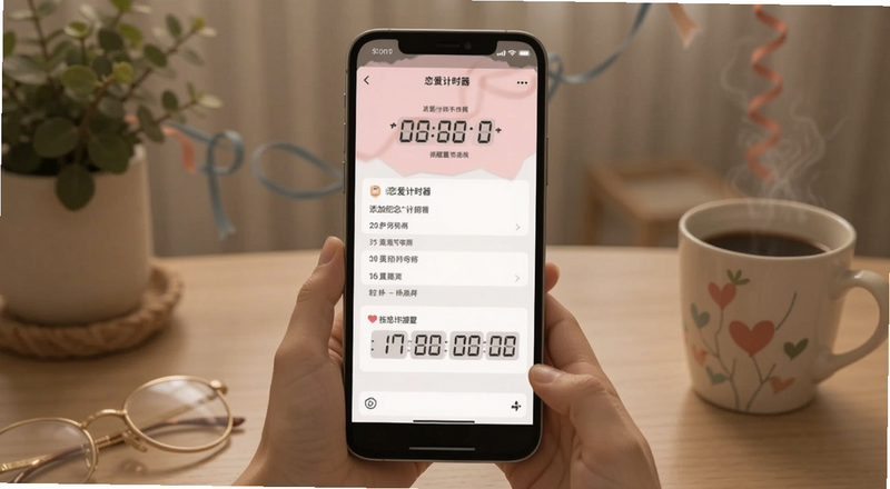 恋爱计时器添加纪念日提醒设置页面预览图