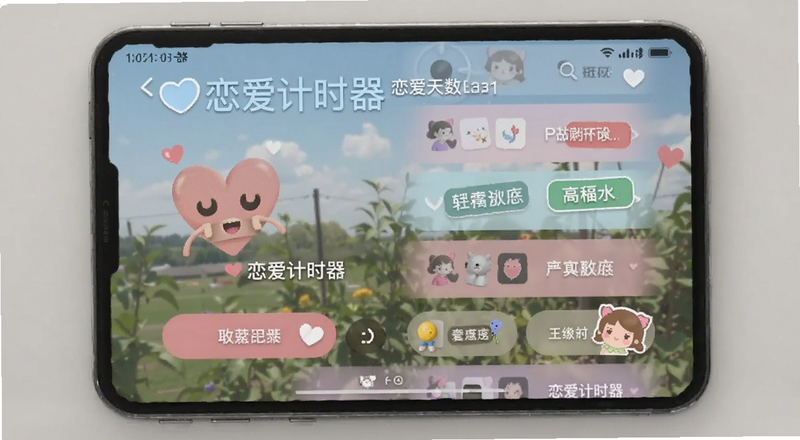 恋爱计时器恋爱天数记录界面预览图