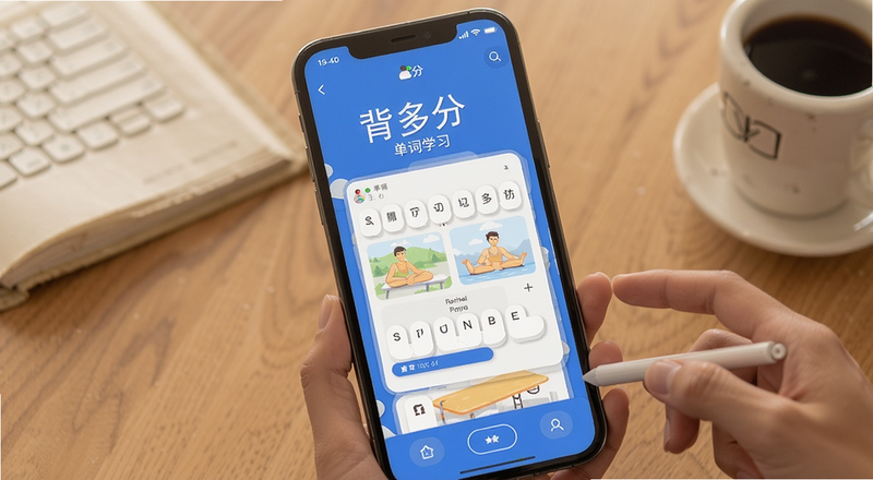 背多分单词学习界面图