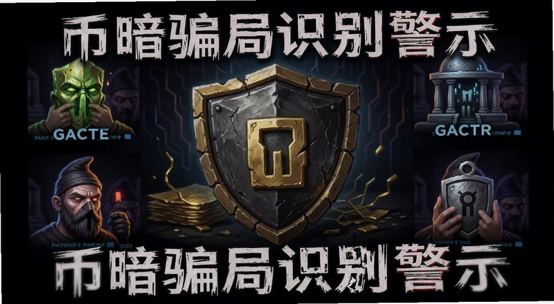 币暗骗局识别警示图