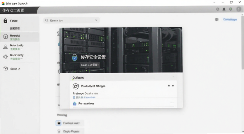 传存安全设置界面加密选项预览图