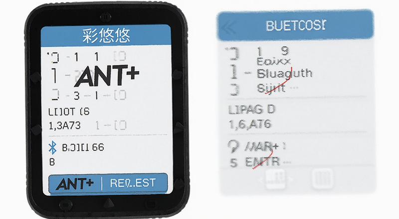 彩悠功率计ANT+和蓝牙连接设置界面