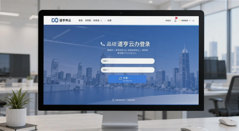 道亨云办公登录界面预览图