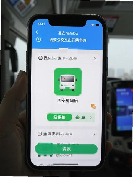 西安公交出行乘车码界面截图