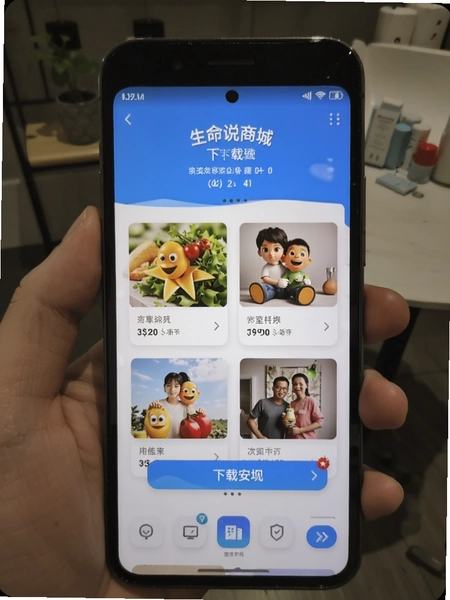 生命说商城 下载安装界面 手机截图
