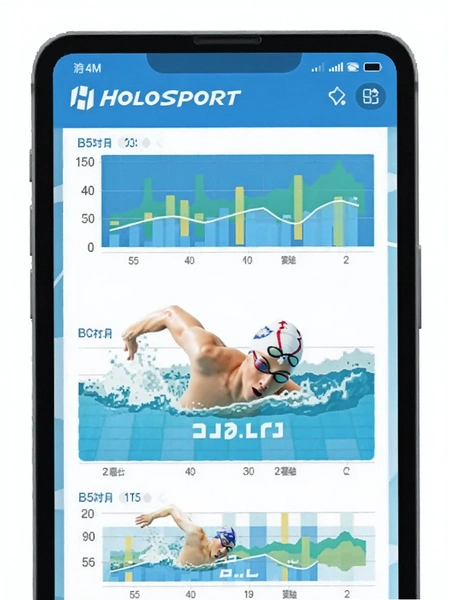 HoloSport游泳数据图表页面