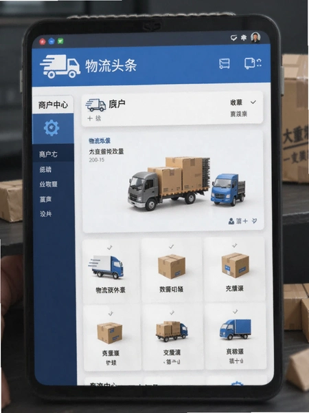 物流头条 商户中心界面