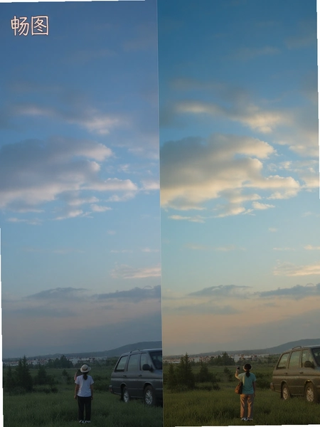 ��ͼ�����Ч���Ա�ͼ