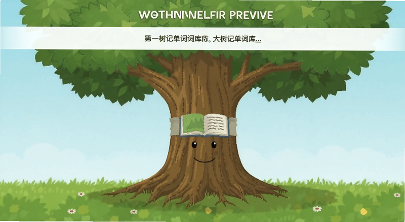 大树记单词词库选择页面预览图