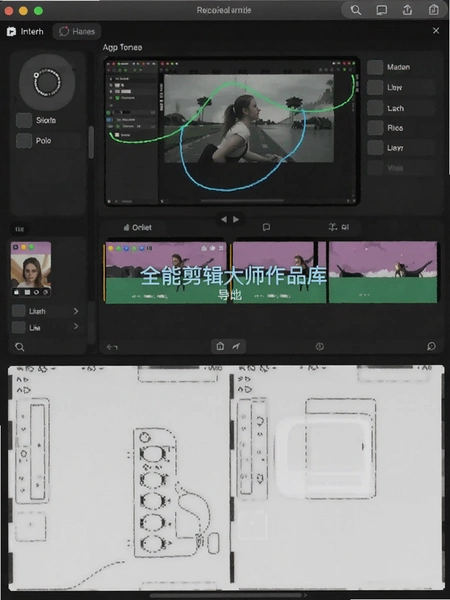 全能剪辑大师作品库导出界面