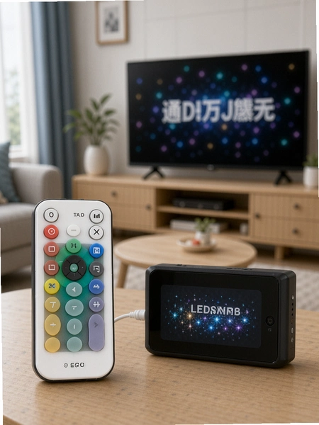 ͨ��ң��������LED��Ļ����չʾ