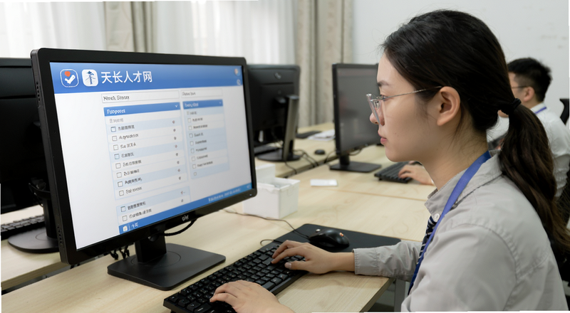 求职者在天长人才网筛选岗位操作图