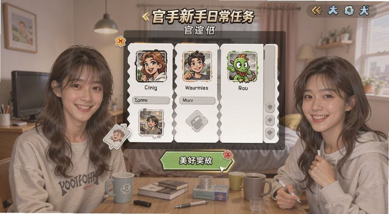 室友美好时光手游官方版新手日常任务界面预览图