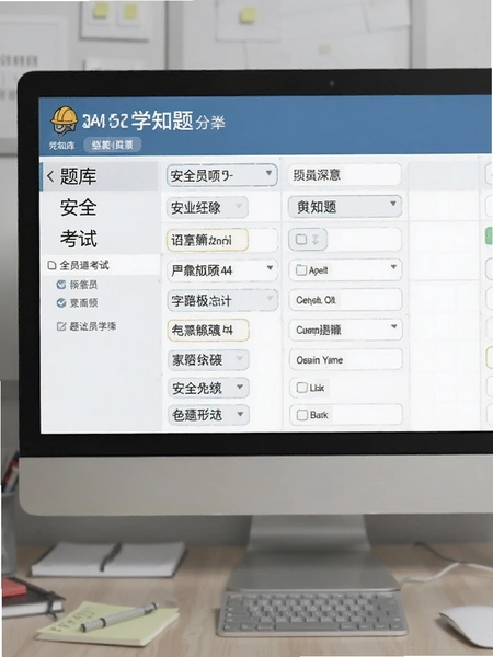 安全员考试学知题 题库分类选择界面展示图