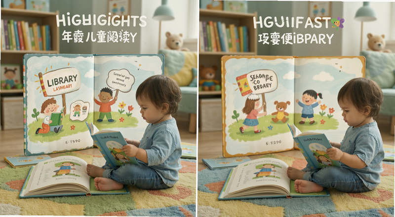 Highlights Library��ͯ�Ķ���ͬ�����ʹ�ó���ͼ
