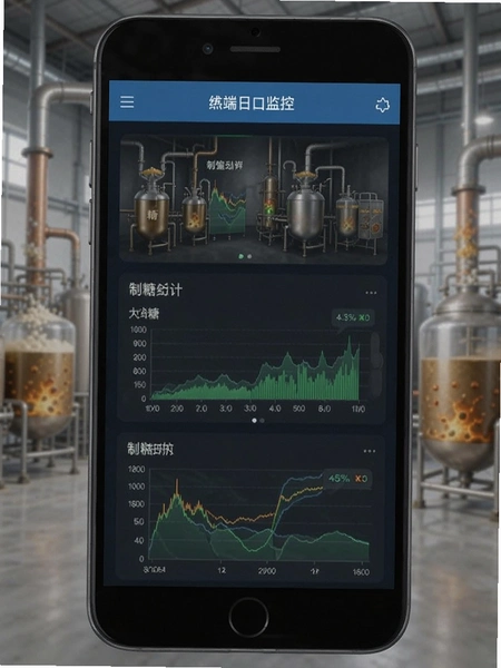 制糖工厂App端口功率监控界面预览图