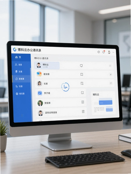 博科云办公通讯录界面