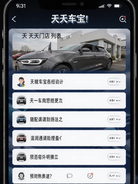 天天车宝合作门店列表页面