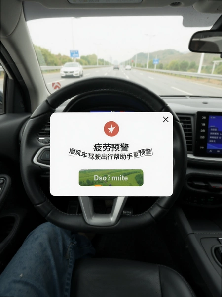顺风车驾驶出行帮手疲劳预警弹窗提示预览图