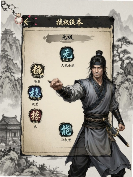 无极侠士技能搭配界面